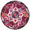 Traditional Persian Footstool with Wooden Legs and Velvet Fabric Raaz