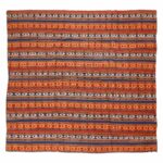 Authentic Persian Jajim Flat-Woven Striped Rug Roza