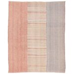 Authentic Persian Jajim Flat-Woven Striped Rug Tava