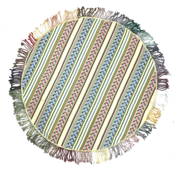 Authentic Persian Jajim Flat-Woven Striped Rug Zanbagh