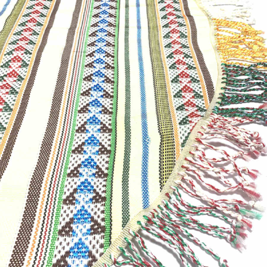 Authentic Persian Jajim Flat-Woven Striped Rug Zanbagh