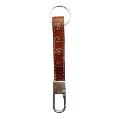 Persian Leather Keychain Model Floral