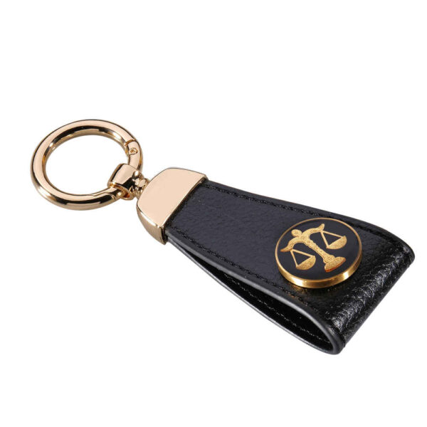 Persian Leather Keychain Model Mah Mehr