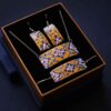 Persian Minakari Jewelry Set Model Saadi