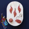 Persian Minakari Jewelry Set Model Toranj