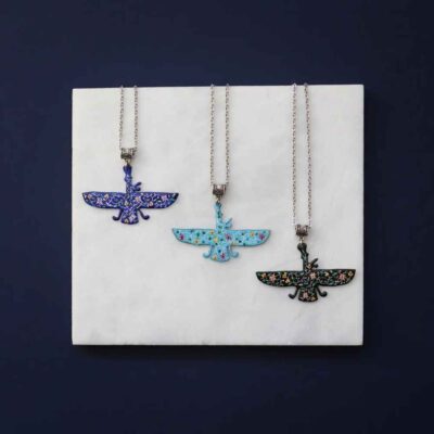 Persian Necklace Minimalist – Zoroastrian Symbol Farvahar