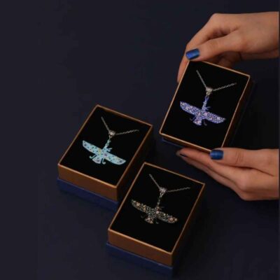 Persian Necklace Minimalist – Zoroastrian Symbol Farvahar