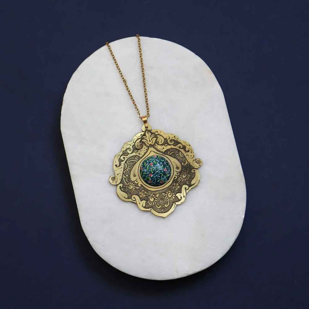 Persian Minakari Necklace Artistic Lona