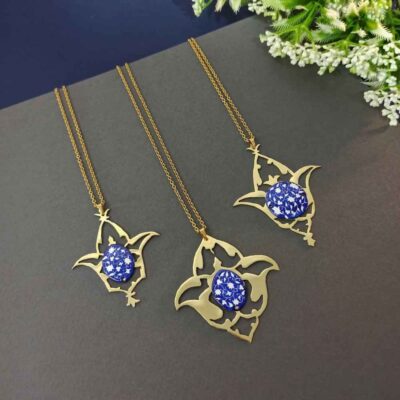 Persian Minakari Necklace Model Moshabak