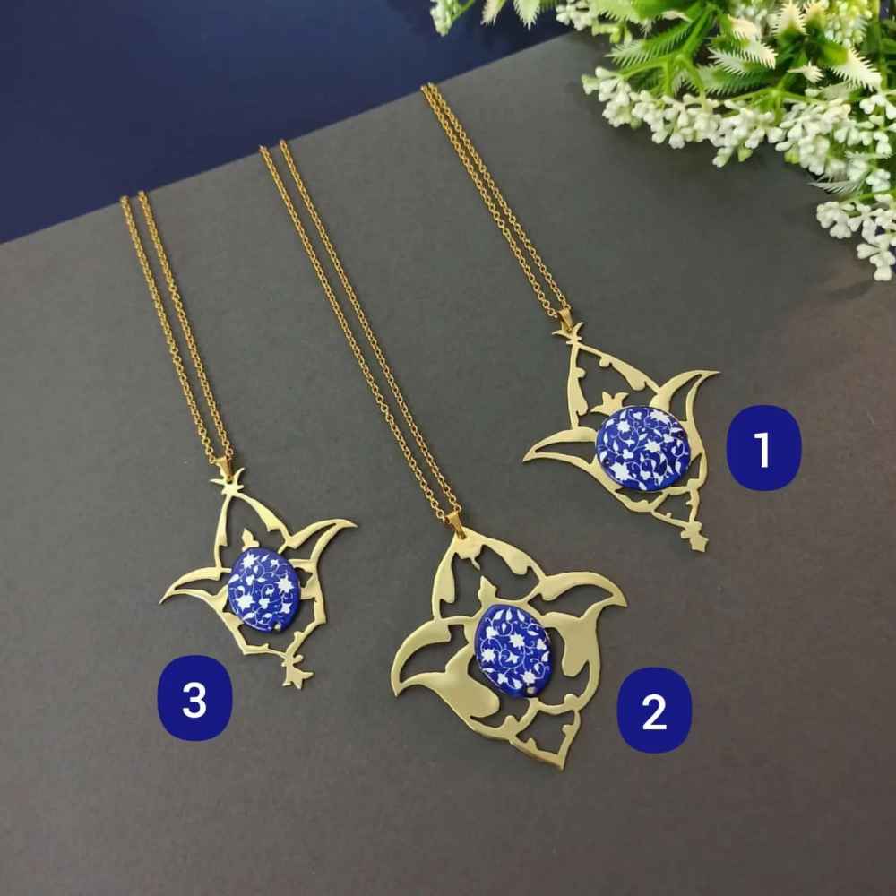 Persian Minakari Necklace Model Moshabak
