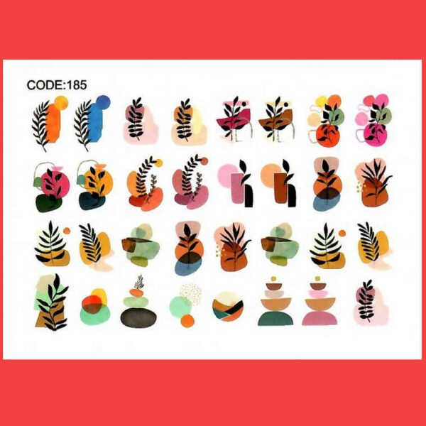 Persian Nail Stickers Model Barg