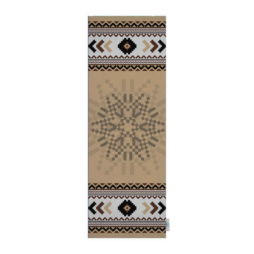 Persian Elegance Velvet Table Runner Model Cream