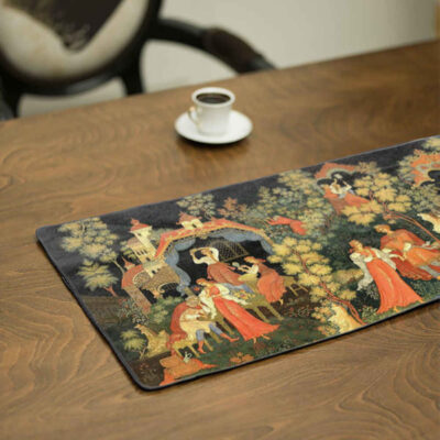 Persian Elegance Velvet Table Runner Model Rokhsareh