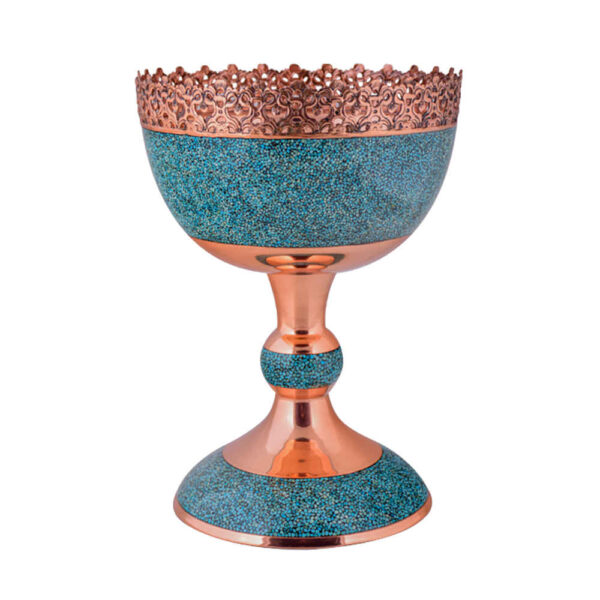 Decorative Bowl Persian Artisan-Crafted Turquoise Inlay Super