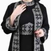 Elegant Abaya for Muslim Women with Black Soft Fabric