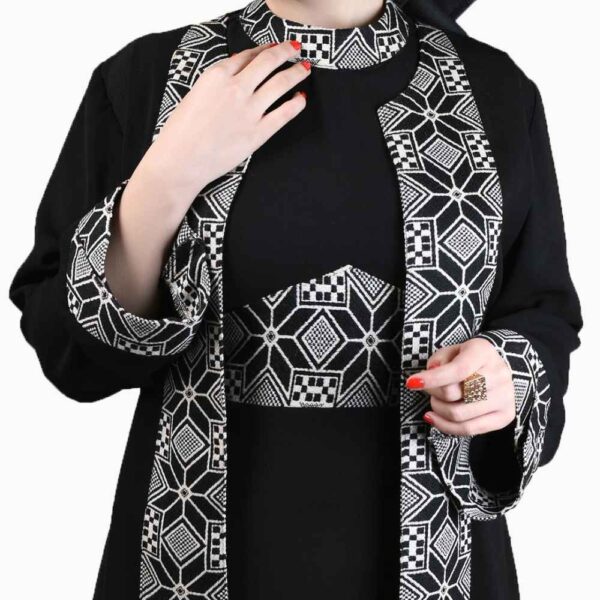 Elegant Abaya for Muslim Women with Black Soft Fabric
