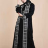 Elegant Abaya for Muslim Women with Black Soft Fabric