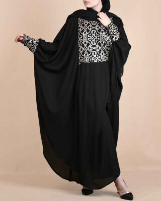 Elegant Butterfly Abaya for Women – Persian-Inspired Details