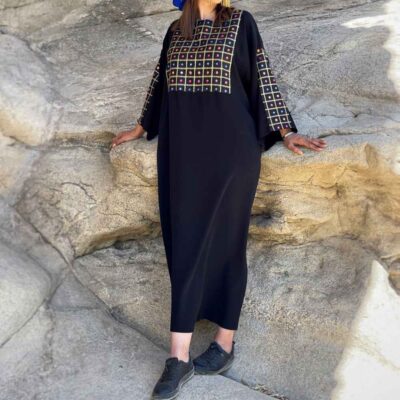 Traditional Abaya for Women with Embroidery and Soft Fabric