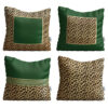 Velvet Cushion Set - Animal Print Design (Set of 4)