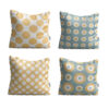 Velvet Cushion Set - Spotted Design (Set of 4)