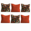 Persian Velvet Cushion Set - Negar Design (Set of 6)