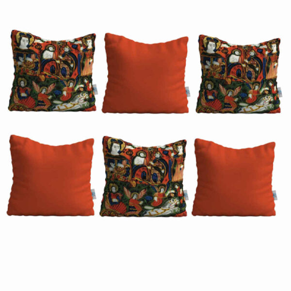 Persian Velvet Cushion Set - Negar Design (Set of 6)
