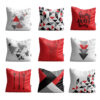 Velvet Cushion Set - Deer Design (Set of 9)