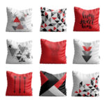 Velvet Cushion Set - Deer Design (Set of 9)