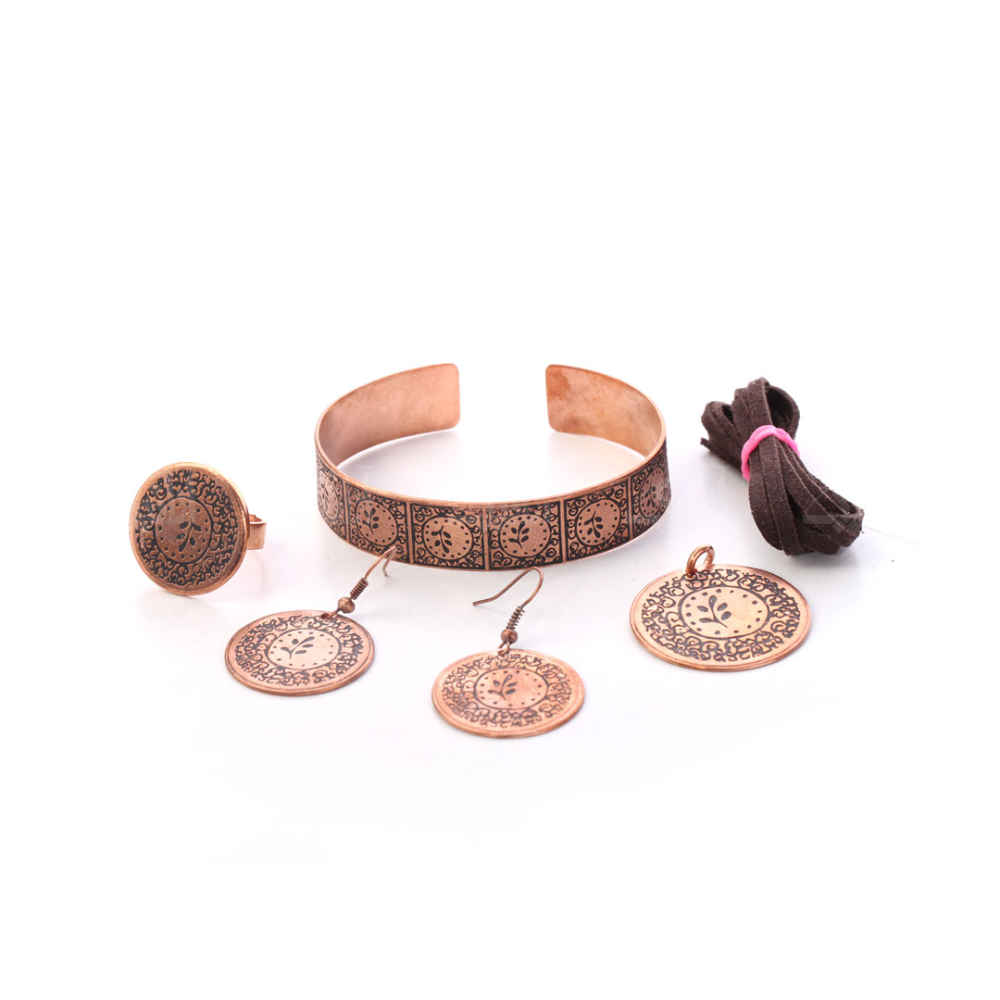 Copper Jewelry Set Model Javaneh