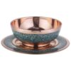 Decorative Bowl & Plate Persian Artisan-Crafted Turquoise Inlay