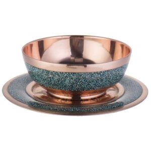 Set of Turquoise Inlay Bowl & Plate Model Sarina