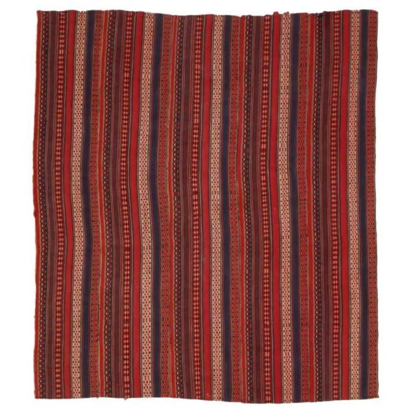 Vintage Persian Jajim Flat-Woven Striped Rug Alaleh