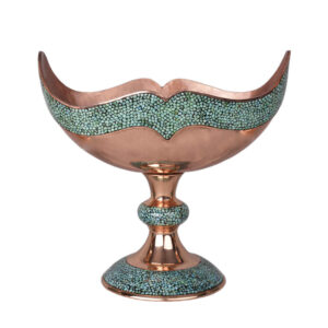 Turquoise Inlay Copper Bowl Model Lux