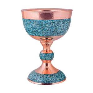 Turquoise Inlay Copper Bowl Model Tara