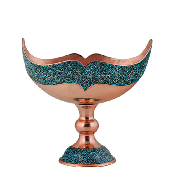 Turquoise Inlay Copper Bowl Model saghar