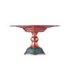 Pedestal Turquoise Inlay Copper Dish Model Karimi