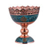 Decorative Bowl Persian Artisan-Crafted Turquoise Inlay Donya