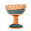 Decorative Bowl Persian Artisan-Crafted Turquoise Inlay Sahand