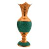 Handcrafted Decorative Persian Inlaid Turquoise Copper Vase Roya