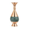 Handcrafted Decorative Persian Inlaid Turquoise Copper Vase Sarv