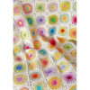 Cotton Crochet Bedspread – Afghan Style Colorful Blanket – Afsane