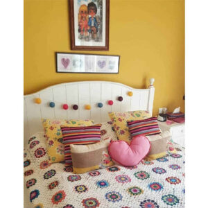 Cotton Knitted Bedspread Model Afsane