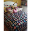 Cotton Crochet Bedspread – Colorful Afghan Style Blanket – Atosa