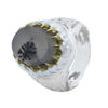 Persian Dendritic Agate Shajar Silver Ring for Men Behzad
