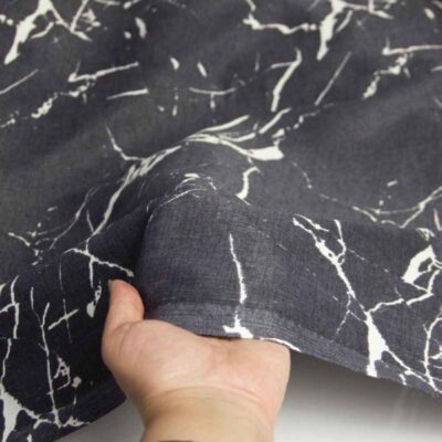 Cotton Double Flat Sheet – Soft & Durable, Marble