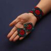 Persian Embroidered Necklace, Bracelet & Earrings Set Hasti