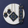 Persian Embroidered Necklace, Bracelet & Earrings Set Rana