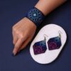 Persian Embroidered Necklace, Bracelet & Earrings Set Vania