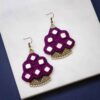 Persian Embroidered Necklace & Earrings Set Model Violet